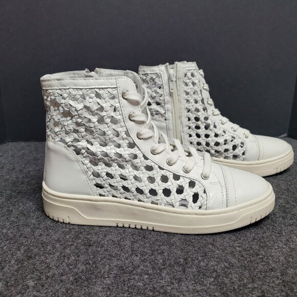 NIB Free People - Hayes High Top Sneaker - Ivory Sz 8 - Picture 5 of 12